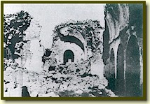 El Santuario destruido